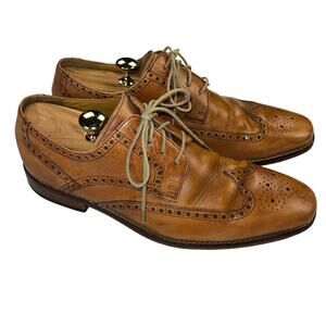 Cole Haan Grand.OS Cambridge Wingtip Oxford Caramel Brown Size 11